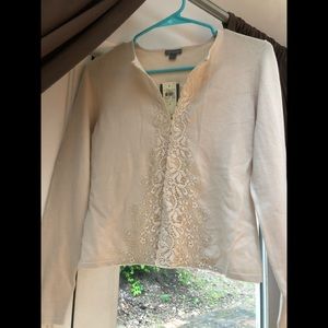 NWT LACE FRONT OPEN CARDIGAN